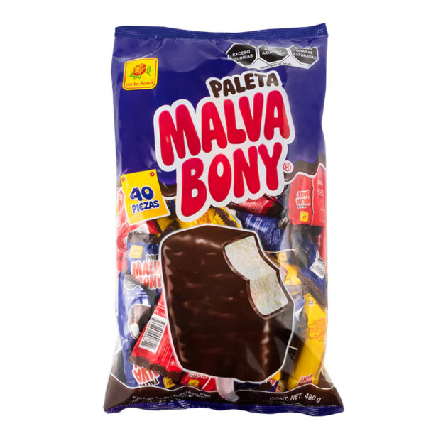 PALETA MALVA BONY CHOC X 16FDS X 40U X 12G