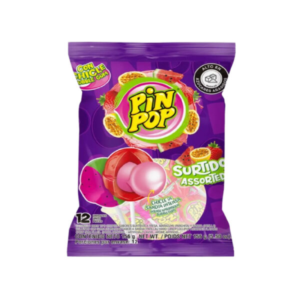 PIN POP SURTIDO X 5 FUNDONES X 120 UDS X 17GRMS
