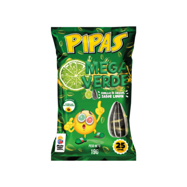 PIPAS PEPA MEGA  VERDE 20U * 19G