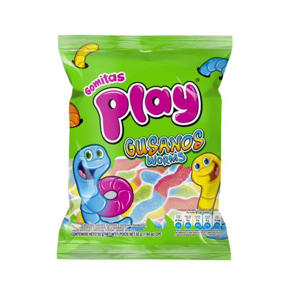 PLAY GUSANOS 24X (55.9 G)