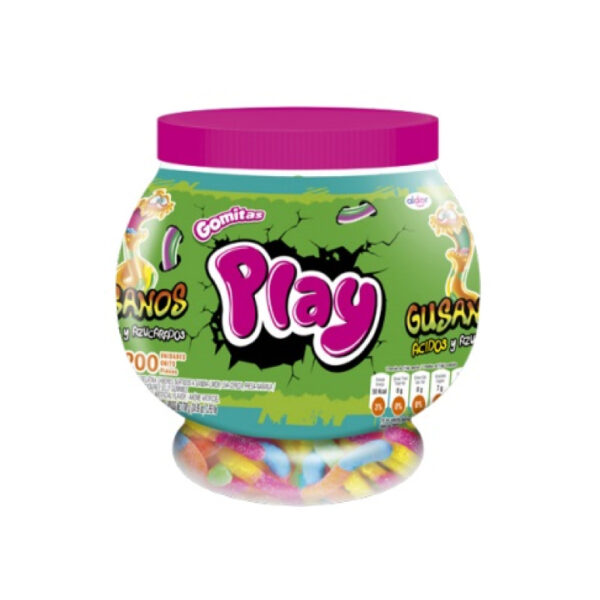 PLAY GUSANOS AIREADOS JARRA 6X200(3G)
