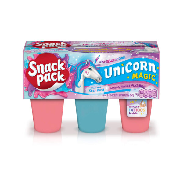 SNACK PACK PUDIN UNICORNIO 6PACK 552g