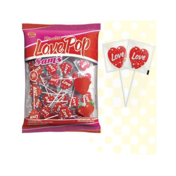 SAMS PALETA LOVE POP FRESA *50U