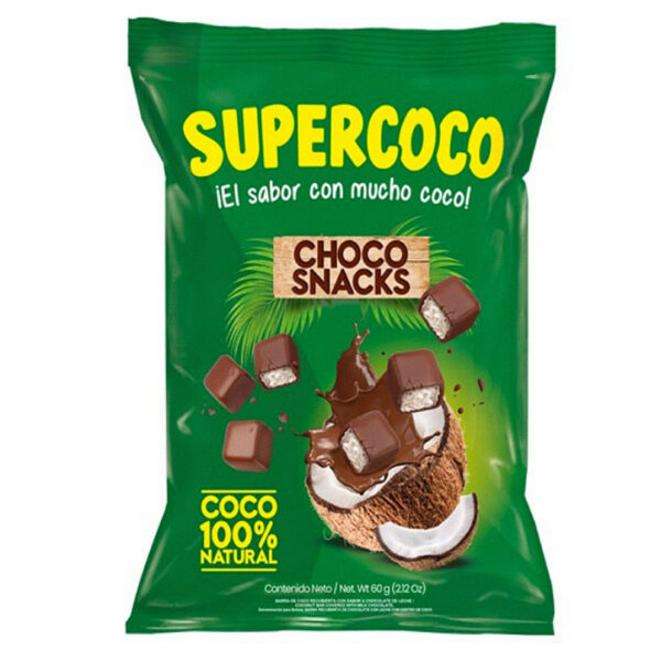 SUPERCOCO CHOCO SNACK 60GR 1*1*24