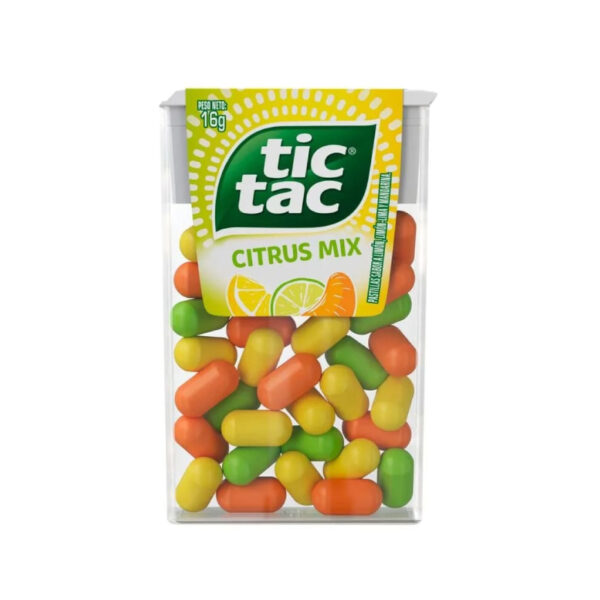 TIC TAC CARAMELO DURO CITRUS MIX 16GR DSX12UN 24