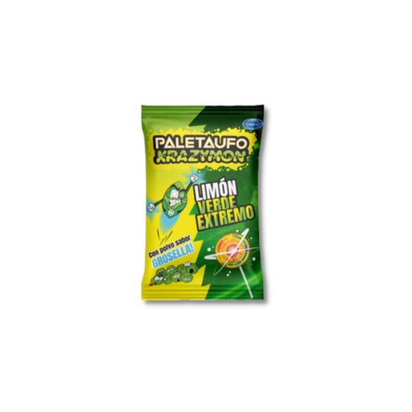PALETA UFO LIMON VERDE EXTREMO GROSELLA
