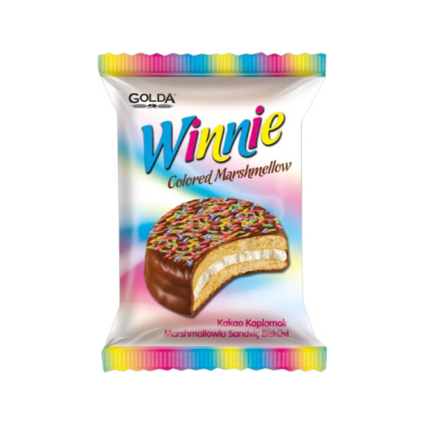 WINNIE MARSHMALLOW ARCOIRIS 30GR  6DISP*24UNID