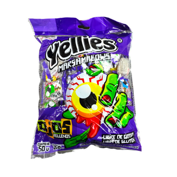 YELLIES MARSHMALLOWS 3D  RELLENOS  250G X 20 RV1